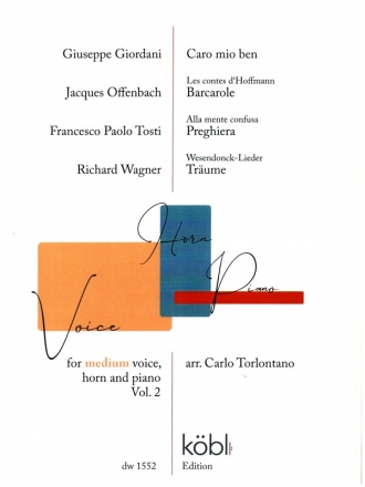 4 Pieces vol.2 for medium voice, horn and piano parts