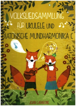 Volksliedsammlung fr Ukulele und Diatonische Mundharmonika (+Text) Spielpartitur