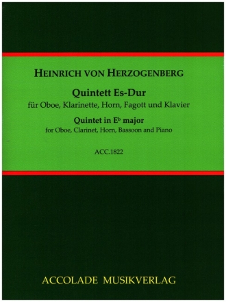 Quintett Es-Dur fr Oboe, Klarinette, Horn, Fagott und Klavier Partitur und Stimmen