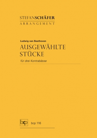 Ausgewhlte Stcke fr 3 Kontrabsse Partitur und Stimmen