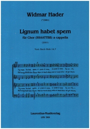 Lignum habet spem fr gem Chor (SSAATTBB) a cappella Partitur
