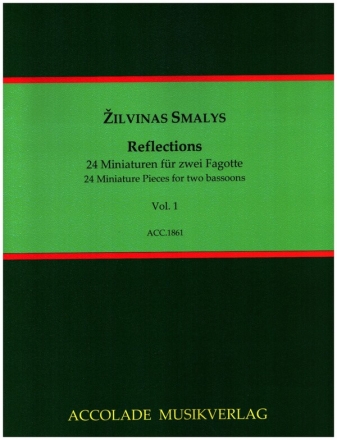 Reflections - 12 Miniaturen Band 1 (Nr.1-12) fr 2 Fagotte 2 Spielpartituren