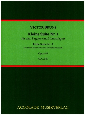 Kleine Suite Nr.1 op.55 fr 3 Fagotte und Kontrafagott Partitur und Stimmen