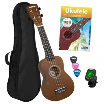 Ukulele-Set fr Sopran-Ukulele (dt) (Buch +Online Audio +Instrument +Tasche +3 Picks +Tuner)