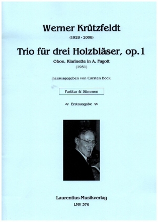 Trio fr 3 Holzblser op.1 fr Oboe, Klarinette in A und Fagott Partitur und Stimmen
