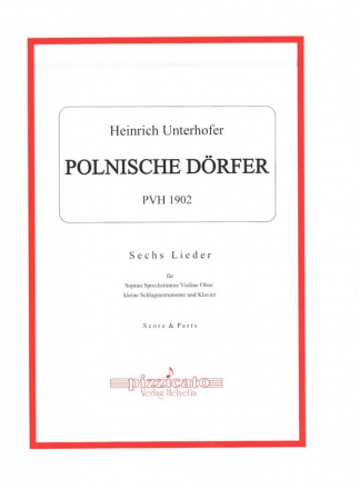 Polnische Dorfer for soprano, voice, violin, oboe, percussion and piano score and parts