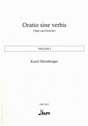 Oratio sine verbis fr Orgel und Streicher Violine 1