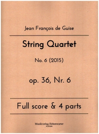 String Quartet op.36 Nr.6 for 2 violins, viola and violoncello score and parts