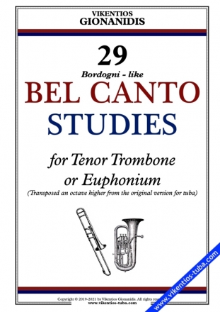 29 Bel Canto Studies for tenor trombone or euphonium