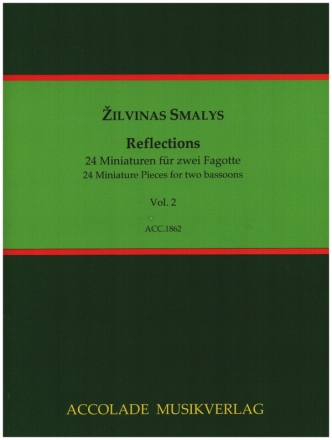 Reflections - 12 Miniaturen Band 2 (Nr.13-24) fr 2 Fagotte 2 Spielpartituren