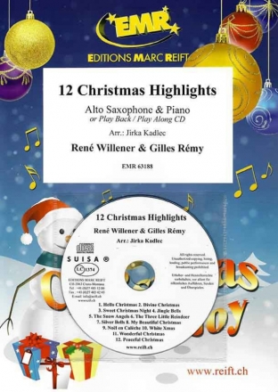12 Christmas Highlights (+CD) fr Altsaxophon und Klavier