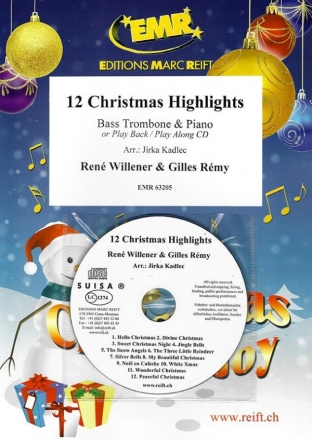 12 Christmas Highlights (+CD) fr Bassposaune und Klavier