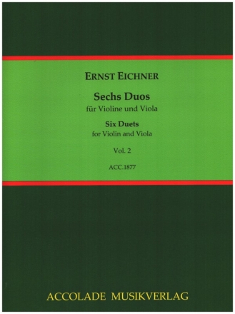 6 Duos vol.2 fr Violine und Viola Partitur und Stimmen