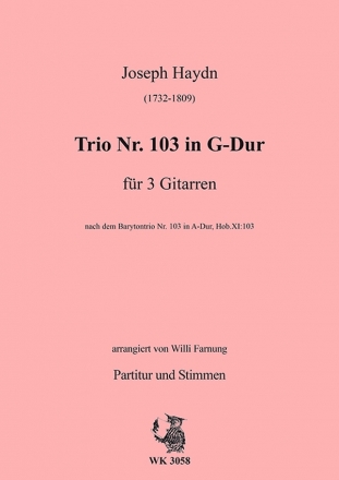 Farnung, Willi  - Haydn - Trio 103 in A-Dur fr 3 Gitarren