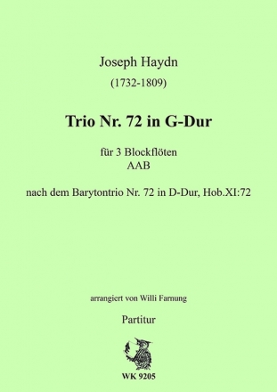 Farnung, Willi  - Haydn - Trio Nr. 72 fr 3 BFL AAB