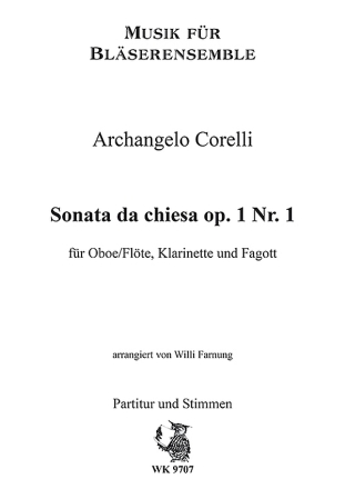 Farnung, Willi  - Corelli - Sonata da chiesa f�r Oboe/Fl�te, Klarinette und Fagott