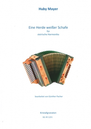 Eine Herde weier Schafe fr steirische Harmonika in Griffschrift