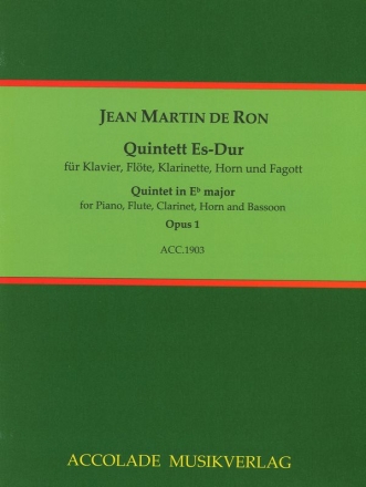 Quintett Es-Dur op.1 fr Klavier, Flte, Klarinette, Horn und Fagott Partitur und Stimmen