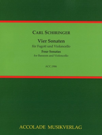 4 Sonaten fr Fagott und Violoncello Partitur und Stimmen