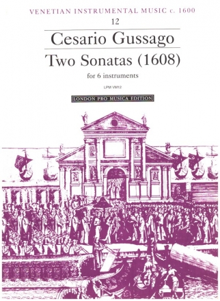 2 Sonatas (1608) for 6 instruments score and parts