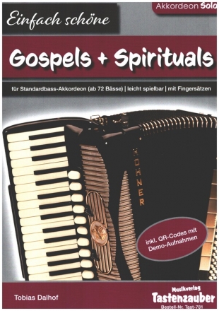 Einfach schöne Gospels und Spirituals (+QR-Codes) für Akkordeon solo