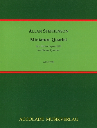 Miniature Quartet (1992) für Streichquartett Partitur und Stimmen