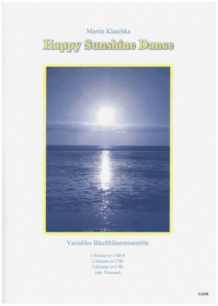 Happy Sunshine Dance fr variables Blechblserensemble (opt. Drumset) Partitur und Stimmen