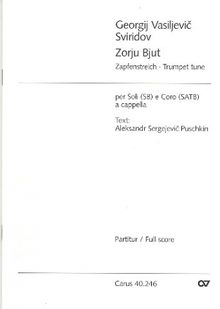 Zorju Bjut fr Sopran, Bariton und gem Chor a cappella Partitur (rus/en/dt)