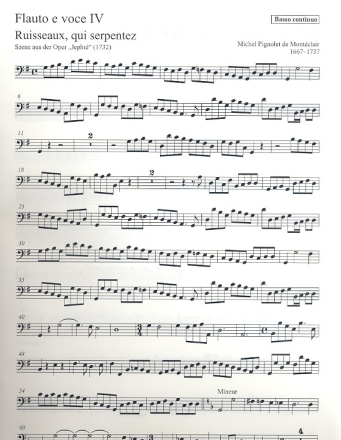 Flauto e voce Band 4 fr hohe Singstimme, Blockflten und Bc Basso continuo