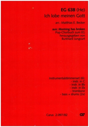 Ich lobe meinen Gott fr gem Chor und Instrumente Instrumentalstimmen