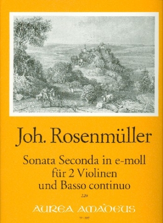 Sonata seconda fr 2 Violinen und Bc Stimmen