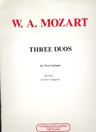 3 Duos  for clarinets parts