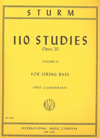 110 Studies op.20 vol.2 (nos.56-110) for string bass