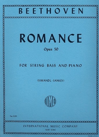 Romance op.50 for string bass and piano
