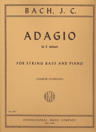 Adagio e minor for double bass and piano