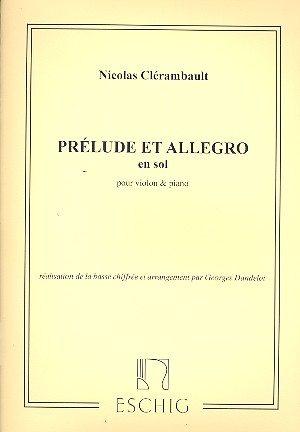 Prlude und Allegro G-Dur fr Violine und Klavier