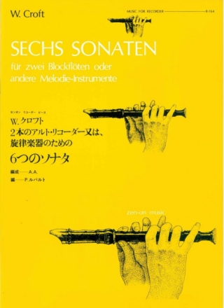 6 Sonaten fr 2 Blockflten Partitur und Stimmen