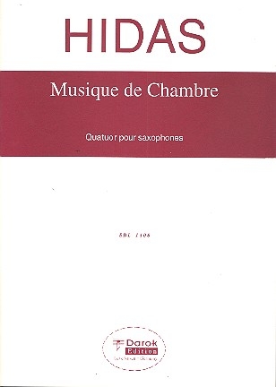 Musique de chambre pour 4 saxophones (SATB) partiton et parties