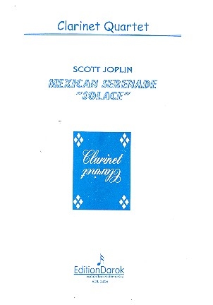 Mexican Serenade Solace for 4 clarinets (3 and bass clarinet (bassoon)) score and parts