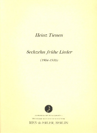 16 frhe Lieder fr Klavier Partitur