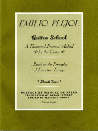 PUJOL Emilio: School of Guitar Book II English edition (Ophee) Methods etc.