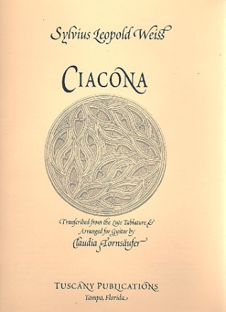 Ciacona from Suite in g Minor no.10 for lute for guitar
