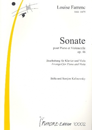 Sonate B-Dur op.46 fr Violoncello und Klavier Viola und Klavier (Bearbeitung)