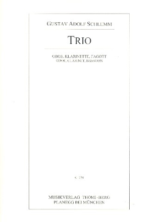 Trio fr Oboe, Klarinette und Fagott Partitur und Stimmen