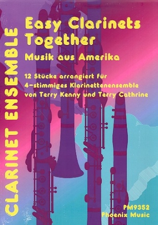 Musik aus Amerika fr 4 Klarinetten ( Ensemble ) Partitur und Stimmen