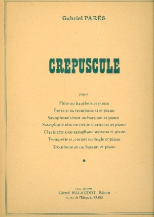 Crepuscule pour trombone (basson) et piano