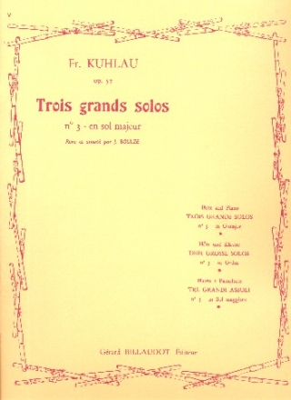 Grand solo en sol majeur op.57,3 pour fl�te et piano
