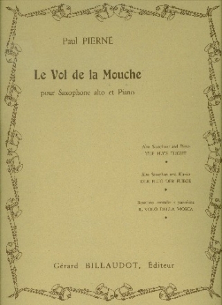 Le vol de la mouche pour saxophone alto en Mi b et piano