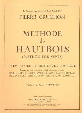 M�thode de hautbois  pour hautbois