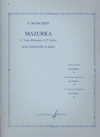 Mazurka pour violoncelle et piano